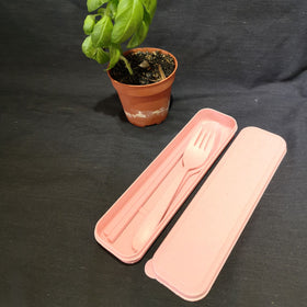 Wheat Cutlery Set (Pink)